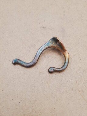 Vintage Brass Hook Brass Wall Hook Brass Coat Hook Gold Victorian Hook Baby